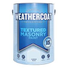 weathercoat summer blue smooth matt masonry paint 5l