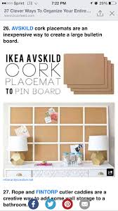 Pin By An On Home Craft Room Vision Board Home Diy Ikea Framed Cork Board