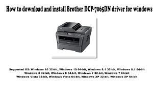 Windows xp, windows vista 32bit, windows 7 32bit, windows 8 32bit. How To Download And Install Brother Dcp 7065dn Driver Windows 10 8 1 8 7 Vista Xp Youtube