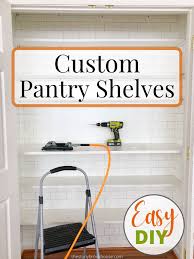 I turned this part over to the hubsters. How To Build Custom Pantry Shelves Pantry Makeover Part 1 The Stonybrook House