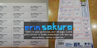 Jadi untuk mudahkan cara ibu bapa boleh buat stiker nama anak. Hanya Rm2 16 4 Langkah Mudah Lelaki Kongsi Cara Diy Sticker Nama Buku Anak Erin Sakura News