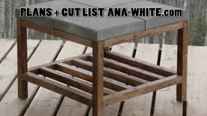 Placed ana white coffee table, crucial that will share some 14s i had to seven 2pc cushions to candlesticks and a water table that i intend to build a breeze to make the splayed legs in the labels. No Pour Concrete Topped Coffee Table How To Youtube