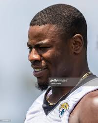 Aaron Patrick of the Jacksonville Jaguars looks