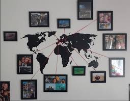 Diy World Map Wall Decoration Home Decor Home Map Wall Decor