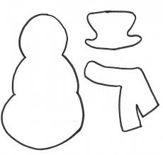 Snowman Hat And Scarf Template Christmas Applique Patterns Christmas Ornament Template Snowman Gifts