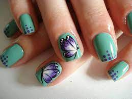 50% off add to cart options. Butterfly Nails Purple Ans Sea Green Nails Very Pretty Butterfly Nail Art Nail Art Designs Butterfly Nail