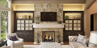 Also, you need to check the depth of each unit to get an idea of how much space you need to make most electric fireplaces have a contemporary design. European Style Built In Tv Cabinet Around Fireplace Tv17 L04
