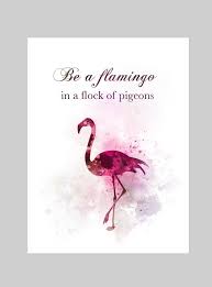 Flamboyant, imperious, and apocalyptic, he carried the plumage of a flamingo, could not acknowledge errors, and tried to. Be A Flamingo Quote Art Print Inspirational Gift Wall Art Etsy