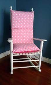 Rocking Chair Cushion Cover Pink Lime Polka Dot Baby Rocking Chair Rocking Chair Cushions Nursery Rocking Chair Cushion