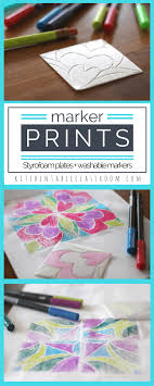 Marker Prints A Super Easy Art Project With Impressive Results The Kitchen Table Classroom Easy Art Projects Art Lessons For Kids Kids Art Projects