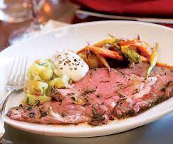 Our guests always compliment my effortless eggnog, prime rib with horseradish sauce, shredded potato casserole, sweet 'n' tangy carrots and ice cream with hot fudge ice cream topping. A Juicy Prime Rib Dinner For The Holidays Finecooking