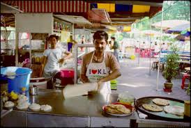 The dish is composed of dough containing copious. Making Roti Canai Kuala Lumpur Malaysia 1989