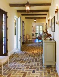A New House Inspired By Old French Country Cottages Brick Flooring French Country Cottage French Country Living Room