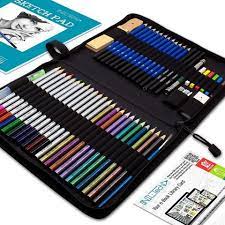 Drawing Pencils Art Set 54 Watercolor Pencils And Sketching Art Set Art Pencil Set Watercolor Pencil Art Art Set