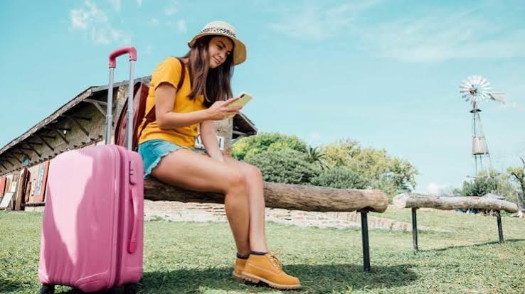 Independent traveler planning a solo adventure