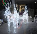 LED Street 3D Large Reindeer Motif Lights for Christmas ...