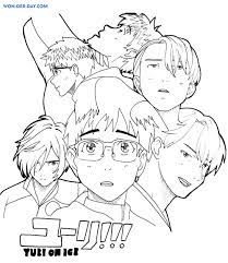 45 out of 5 stars. Yuri On Ice Coloring Pages Printable Coloring Pages