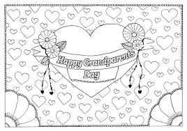 Therefore, these coloring pages are perfect for your kid to engage in because they can color it and present it to their grandparents on a special day. Free Printable Grandparents Day Coloring Pages