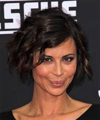 Home » celebrity » 2014 celebrity hairstyles for short hair » lena headey with short messy haircuts. Lena Headey Short Wavy Dark Brunette And Caramel Two Tone Shag Hairstyle With Side Swept Bangs
