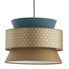 On sale see what's on sale. Dolkie 3 Shade Ceiling Light Blue Gold Coloured La Redoute Interieurs La Redoute