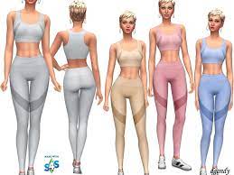 I wish i could style my hair like them! Maxis Match Cc World Athletic Created For The Sims 4 By Dgandy Base