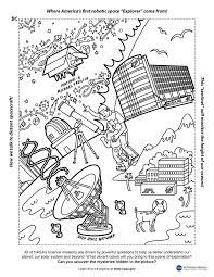 Orion activities and coloring sheets for kids. Color Your Universe Nasa Solar System Exploration