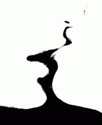 Black And White Kiss Silhouette Logo Beso Noveccento Black And White Painting Kissing Silhouette Art