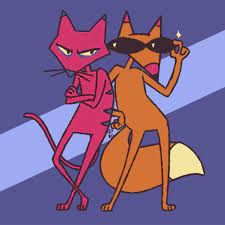 Shape Shift Interest — katz and cajun fox from courage the cowardly dog