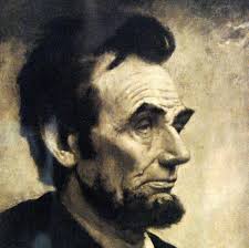 1922 ABRAHAM LINCOLN PORTRAIT PRINT PENCIL SIGNED BY DOUGLAS VOLK
