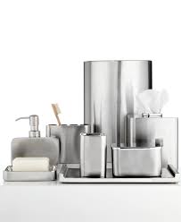 Closeout Hotel Collection Hotel Modern Brushed Stainless Steel Bath Accessories Collection Only A Modern Bathroom Accessories Bathroom Accessories Steel Bath