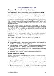 Template for parental consent form (if under 18 years old). Equality Diversity Policy Template