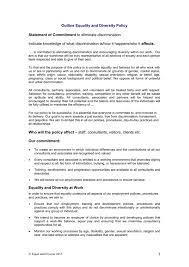 No template contains a default rule. Equality Diversity Policy Template