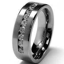 Marvelous Titanium Mens Wedding Bands With Black Diamonds More Design Titanium Wedding Band Mens Mens Wedding Rings Titanium Rings For Men