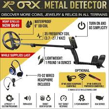 Some watches might set off metal detectors, depending on their size or used materials. Xp Orx Wireless Metal Detector With Fx 02 Wired Headphone 9 Dd X35 Coil Metaldetector Com