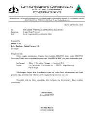 1 (satu) berkas proposal : Surat Pengantar Proposal Gala Bem 2016