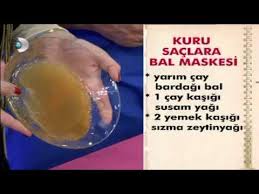 Kuru Saclara Bal Maskesi Tarifi Youtube