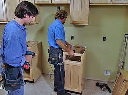 Find the highest floor point in your kitchen. How To Replace Kitchen Cabinets How Tos Diy