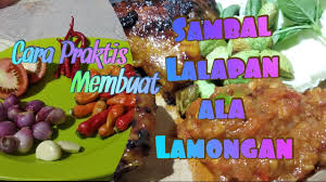 Cita rasa yang menggugah selera pastinya enak banget. Resep Cara Membuat Sambal Lalapan Lamongan Praktis Enak Youtube