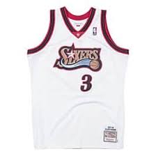 This is the official instagram of allen iverson chng.it/hmjbmsld. Allen Iverson 1997 98 Philadelphia 76ers Home Authentic Jersey Mitchell Ness Nostalgia Co