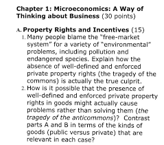 Solved Chapter 1 Microeconomics A Way Of Thinking About Chegg Com
