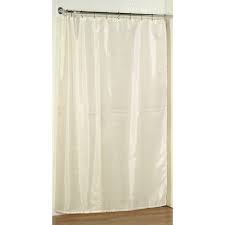 Extra Long 96 Polyester Fabric Shower Curtain Liner In Ivory Walmart Com Long Shower Curtains Extra Long Shower Curtain Fabric Shower Curtains