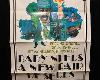 Original 1974 Baby Needs A New Pair of Shoes One Sheet Movie Poster  Blaxploitation, Gangsta - Etsy UK