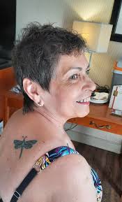 Dragonfly Tattoo with Grandkids' Names