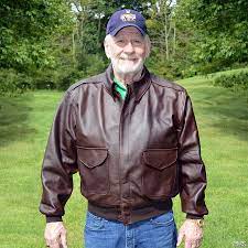 Kangaroo Leather Bomber Jacket