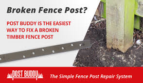 A wood fence with metal posts that last. Fence Post Repair Fix Broken Timber Fence Posts Quick Easy Fence Post Repair Fence Post Fence