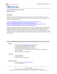 Cytokine Neutralization In Vitro