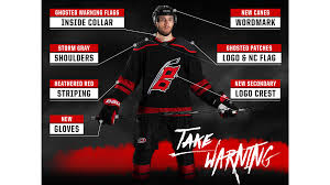 Here's a look at some of the new unis that we'll see across the league next season. Hurricanes Unveil Take Warning Third Jersey Raleigh News Observer