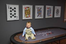 Poker Room Art Custom Poker Table Grey Wall Poker Room Playing Card Art Poker Art Custom Poker Tables Poker Room Poker Table Top