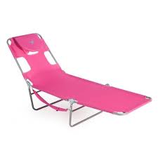 Ostrich Patio Beach Swimming Pool Sun Tan Lounge Chaise Portable Chair Pink Ostrich Beach Lounge Chair Beach Lounge Chaise Lounge