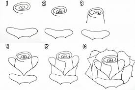 Disegni Facili Per Bambini Come Disegnare Una Rosa In Modo Facile Disegni Facili Disegni Di Rose Disegni